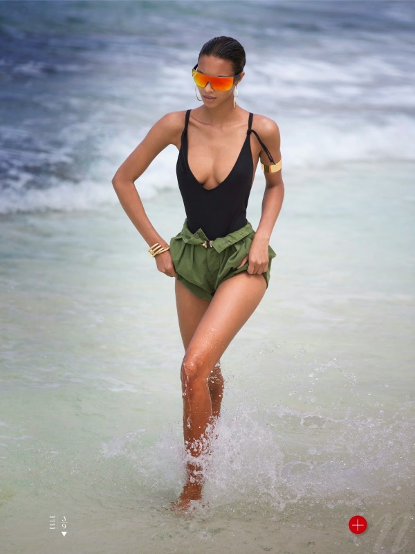 Lais Ribeiro ‘giết người’ với bikini đen trên Elle Mỹ tháng 6/2014 - Người mẫu - Lais Ribeiro - Elle Mỹ - Bikini - Đi biển - Áo tắm - Thời trang - Hình ảnh - Thời trang nữ - Tin Thời Trang