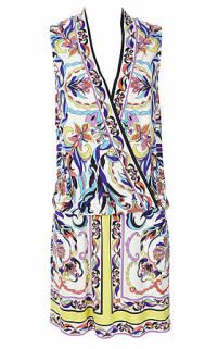 Multicolour Blouson Wrap Dress - Wallis - Dress - Women's Wear