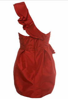 Red Ruffle One Shoulder Dress - Miss Selfridge - Dress - Women's Wear