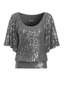 Sequin Pleated Top - Jaeger - Women's Wear - Top