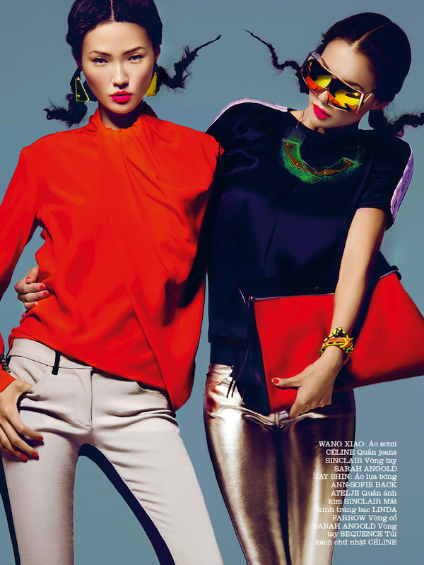 'True Colours' March Cover Story of Elle Vietnam Magazine - Jae Yi Shin - Wang Xiao - Sung Hee Kim - Elle Vietnam - Model - Fashion News
