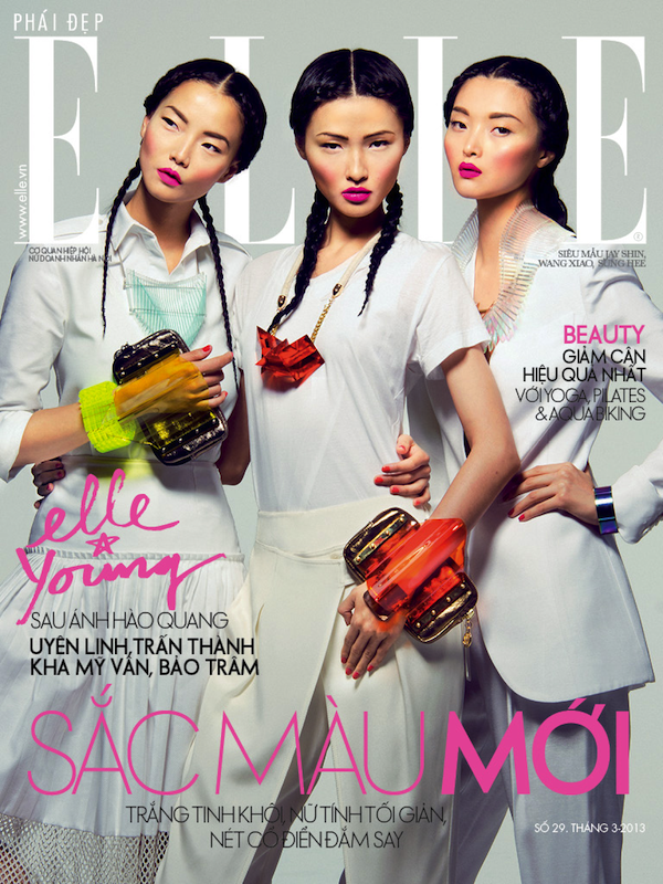 Sung Hee Kim, Wang Xiao & Jae Yi Shin for Elle Vietnam March 2013 [PHOTOS]