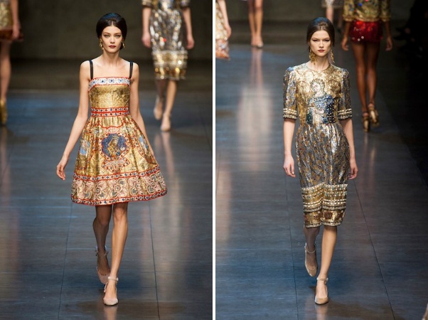 ความอลังการ!! Dolce&Gabbana Gets Regal, Religious for Fall 2013 - แฟชั่นคุณผู้หญิง