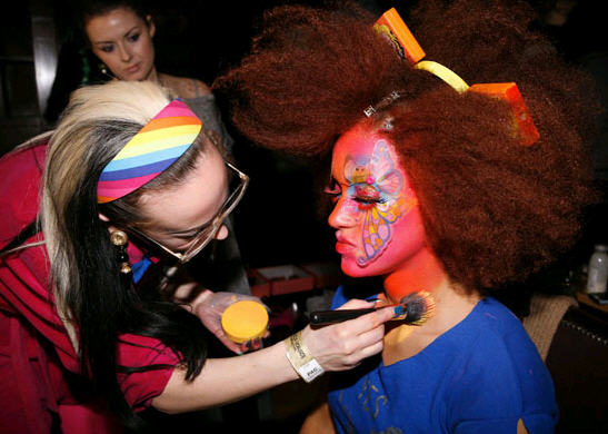 Backstage Pass To LFW Autumn 2010: House of Blue Eyes - Blue Eyes - Makeup