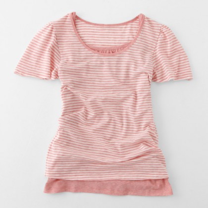 เส้นสายเรียบง่าย แต่ไม่ตกเทรนด์ จาก "MUJI" - แฟชั่นเสื้อผ้า - เสื้อผ้าเรียบง่าย - มูจิ - MUJI - ดีไซส์ - สไตล์พาสเทล - ลายขวาง