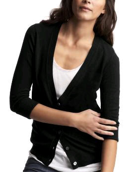 Cropped-sleeve cardigan - Gap - Cardigan - Women's Wear