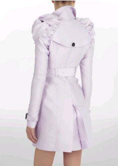 DUCHESSE SILK KNOTTED EPAULETTE TRENCH COAT - Burberry - Women's Wear