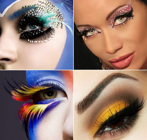 Festive Eye Makeup  with Disco Eyelash Extensions - Fashion - Women's Wear - Makeup - Accessory - Eye Makeup - Eyelashes