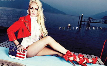 Lindsay Lohan ถ่ายแบบแฟชั่น Spring / Summer 2012 by Philip Plein - นางแบบ