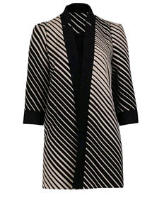 Diagonal Stripe Jacket - Jacket - Women's Wear - Jaeger