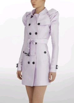 DUCHESSE SILK KNOTTED EPAULETTE TRENCH COAT - Burberry - Women's Wear