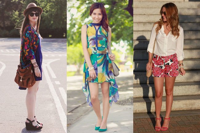 Cute Girls with Floral Prints!