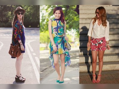 Cute Girls with Floral Prints!