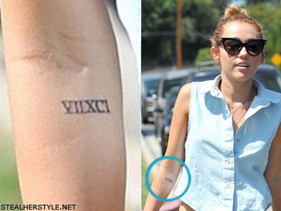Miley Syrus và những hình xăm ấn tượng - Hình xăm