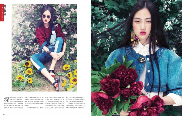 Jing Wen Nổi Bật Cùng Denim Trên Tạp Chí Vogue Trung Quốc Tháng 7/2013 - Jing Wen - Vogue Trung Quốc - Thời trang - Tin Thời Trang - Người mẫu - Hình ảnh - Tạp chí