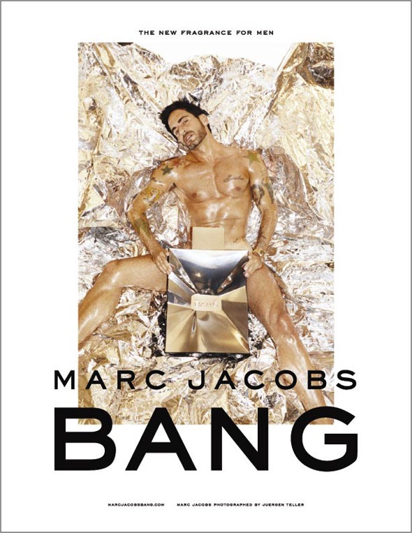 Marc Jacobs Naked in Ad For Bang, New Men's Fragrance - Marc Jacobs - Fragrance