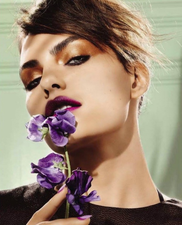 Phong cách làm đẹp với nguồn cảm hứng từ những cánh hoa ngọt ngào trên tạp chí Allure Nga tháng 5/2014 [PHOTO] - Làm đẹp - Trang điểm - Make-up - Hình ảnh - Thư viện ảnh - Người mẫu - Allure Nga - Alyssa Miller