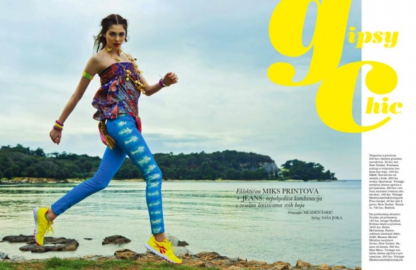 Anna Maria Cajner xinh đẹp trên Elle Croatia tháng 5