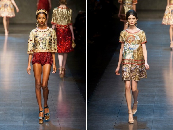 ความอลังการ!! Dolce&Gabbana Gets Regal, Religious for Fall 2013 - แฟชั่นคุณผู้หญิง
