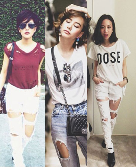 แฟชั่นกางเกงยีนส์ขาดวิ้น สไตล์สาวเซอร์ แซ่บเว่อร์! - Celeb Style - แฟชั่นวัยรุ่น - กางเกงยีนส์ขาด - เทรนด์ฮิต - แฟชั่นดารา - การแต่งตัว - แบบกางเกงยีนส์ขาด