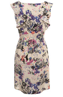 Floral Ruffle Trim Smock Dress - Dress - Miss Selfridge - Women's Wear