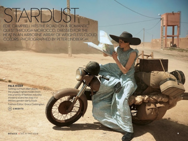 Edie Campbell "Bụi Bặm" Mà Vẫn Lãng Mạn Trên Tạp Chí Vogue Mỹ Tháng 6/2013 - Edie Campbell - Tạp chí - Vogue Mỹ - Thời trang nữ