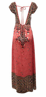 Pink Border Print Maxi Dress - Wallis - Women's Wear - Dress