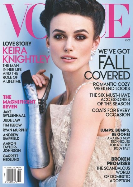 Elegant & Classy Keira Knightley Covers Vogue's October 2012 Issue