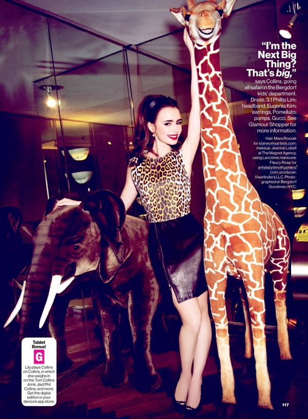 Lily Collins rạng rỡ trên tạp chí Glamour US tháng 7/2013. [VIDEO] - Lily Collins - Glamour US - Phong cách sao - Tin thời trang