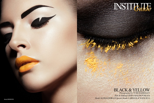 Ấn tượng với phong cách trang điểm “Black & Yellow”. [PHOTOS] - Trang điểm - Thư viện ảnh - Lidija Malinovskaja