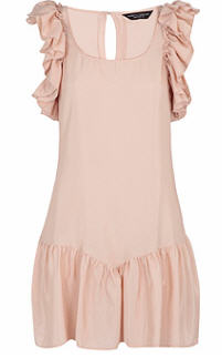 Pink ruffle frill hem tunic - Dorothy Perkins - Women's Wear - Dress