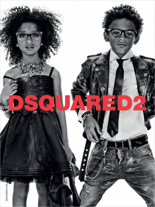 Chiến dịch quảng cáo BST trẻ em mùa xuân hè 2014 siêu đáng yêu của Dsquared2