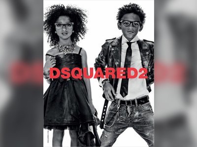 Chiến dịch quảng cáo BST trẻ em mùa xuân hè 2014 siêu đáng yêu của Dsquared2