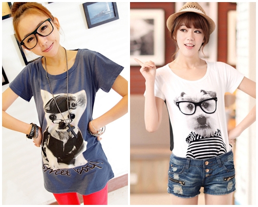 แฟชั่นเสื้อยืดลายการ์ตูน น่ารักสดใสครองใจวัยทีน - แฟชั่นวัยรุ่น - แฟชั่นเสื้อยืด - เสื้อยืดลายการ์ตูน - แบบเสื้อยืดน่ารัก - การแต่งตัว