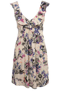 Floral Ruffle Trim Smock Dress - Dress - Miss Selfridge - Women's Wear