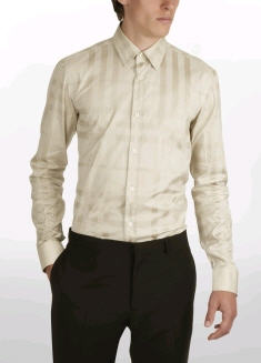 MODERN FIT TONAL CHECK SHIRT - Burberry - Men's Wear