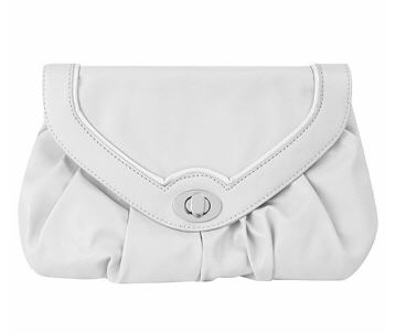 Grey twist lock clutch bag - Dorothy Perkins - Bag