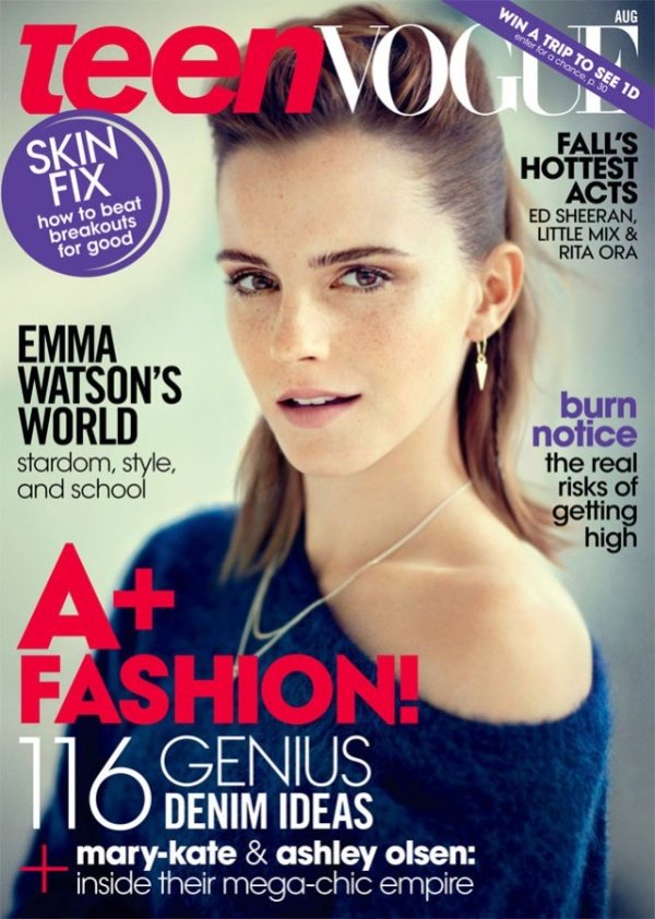Emma Watson Graces the Cover of Teen Vogue August 2013