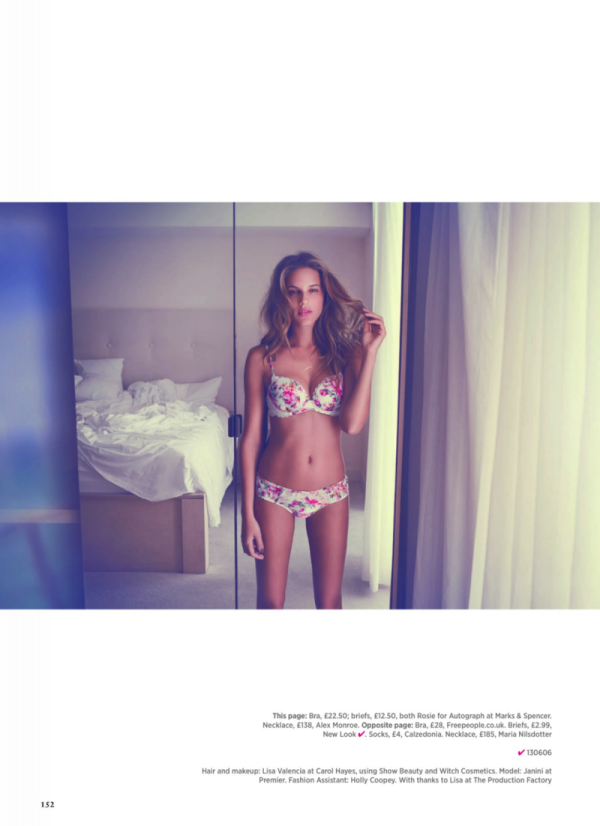 Đẹp như mơ với BST ảnh thời trang nội y “Bikini To Bedroom” trên tạp chí Cosmopolitan Anh tháng 6/2013. [PHOTOS] - Janini Millet - Người mẫu - Thời trang - Nội y