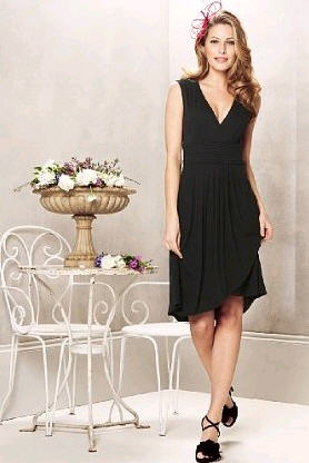 Autograph Occasions Crossover V-Neck Pleat Jersey Dress - Dress - Women's Wear - Marks & Spence