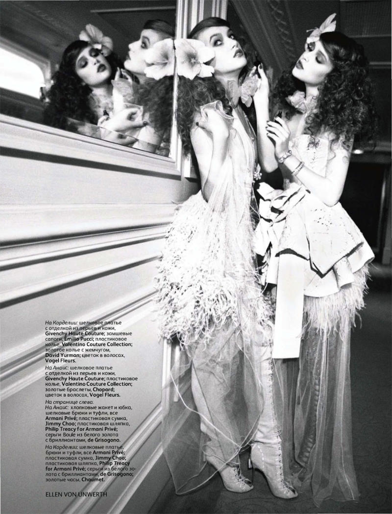 Anais Pouliot | Ellen von Unwerth | 'High Flying Bird' | Vogue Russia April 2011 - Fashion - Vogue