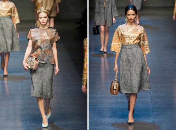 ความอลังการ!! Dolce&Gabbana Gets Regal, Religious for Fall 2013 - แฟชั่นคุณผู้หญิง