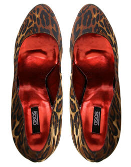 ASOS PRISCILLA Leopard Print Effect Platform Round Toe Heeled Shoe - Shoes - Women's Shoes - ASOS