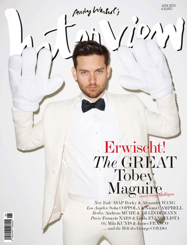 Tobey Maguire "Lập Dị" Trên Tạp Chí Interview Đức Tháng 6/2013 - Tobey Maguire - Terry Richardson - Tạp chí - Tạp chí Interview - Sao