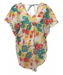 Pansy Printed Floral Kaftan - Miss Selfridge - Women's Wear - Dress