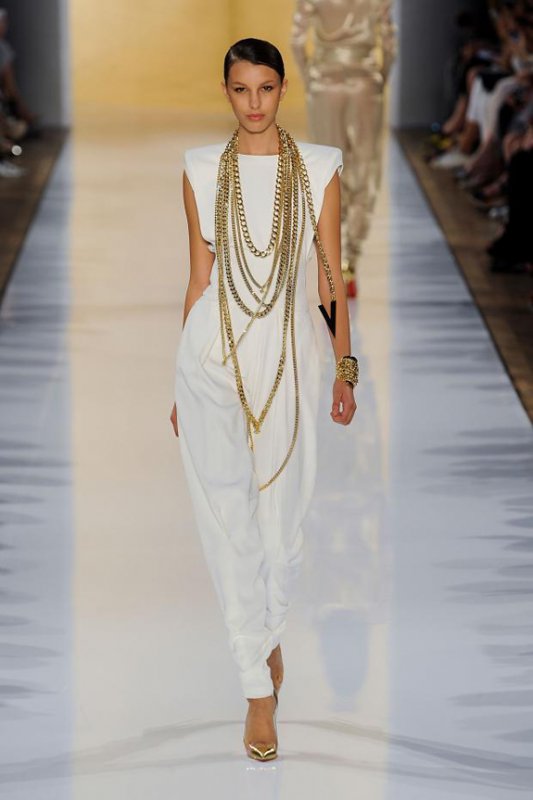 Trắng & Vàng ánh kim hoà quyện trong BST Alexander Vauthier - Bộ sưu tập - Thời trang nữ - Nhà thiết kế - Thu 2012 - Alexander Vauthier