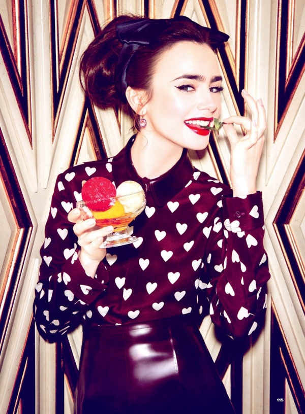 Lily Collins rạng rỡ trên tạp chí Glamour US tháng 7/2013. [VIDEO] - Lily Collins - Glamour US - Phong cách sao - Tin thời trang
