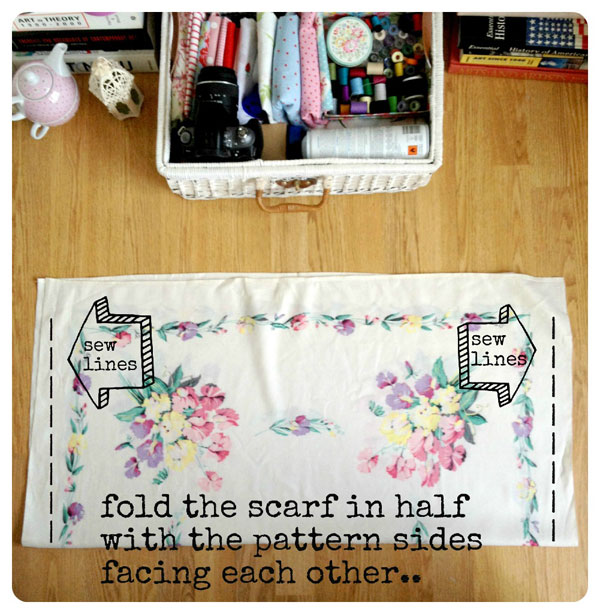 DIY เปลี่ยนผ้าพันคอเป็นกระเป๋าวินเทจ เก๋ไม่เหมือนใคร! - DIY เปลี่ยนผ้าพันคอ - กระเป๋าวินเทจ - แบบกระเป๋า DIY - กระเป๋าสะพาย - สไตล์วินเทจ - ขั้นตอนการทำ