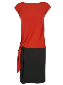 Colour Block Knot Dress - Jaeger - Dress - Women's Wear