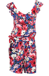 Multi poppy print playsuit - Playsuit - Dorothy Perkins - Women's Wear